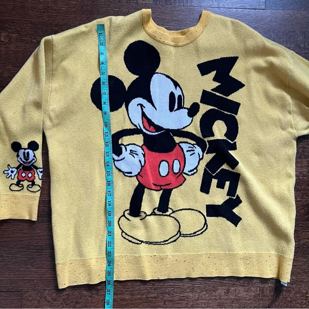 Disney size 2X yellow Mickey Mouse sweater